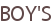 BOY'S