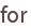 for